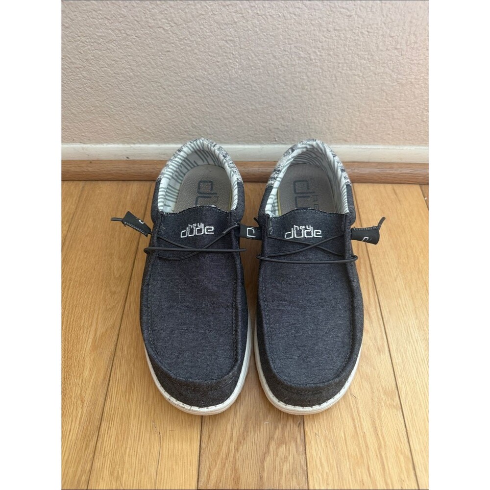Hey Dude Men's Slip-On Loafers in Dark Charcoal Only Worn 2x